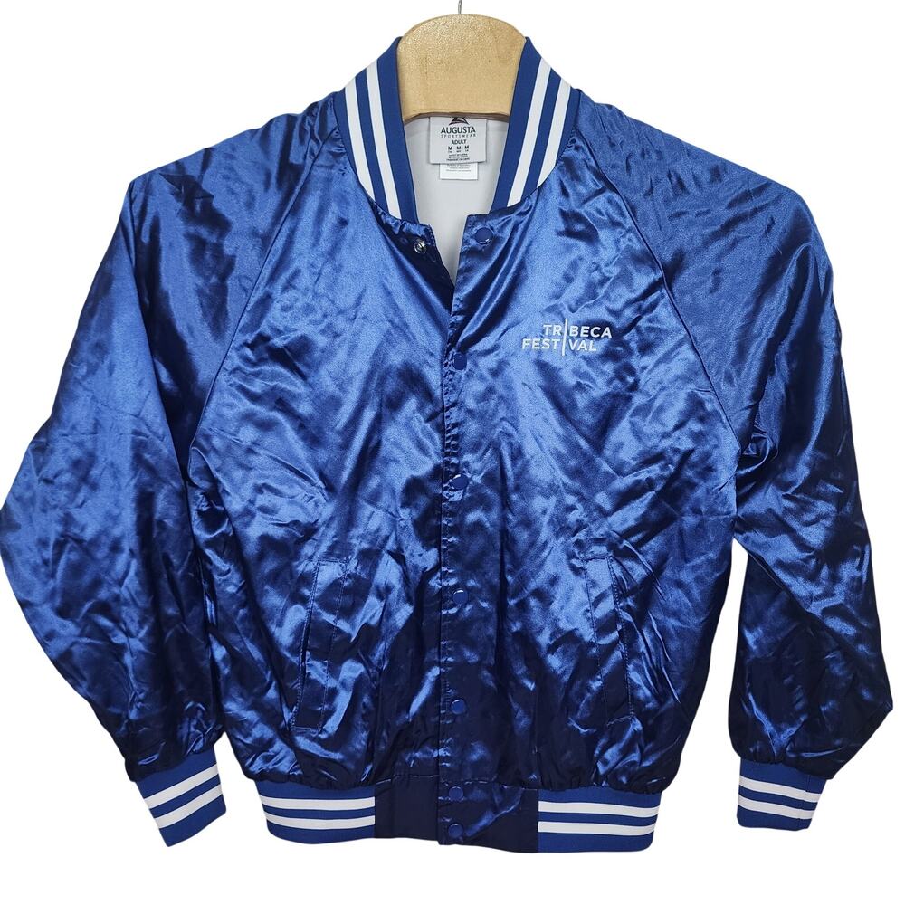 Augusta Tribecca Festival Satin Snap Button Jacket Medium M